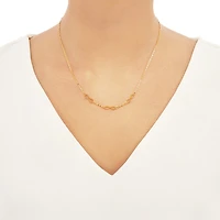 Unisex Adult 14K Gold 22 Inch Curb Chain Necklace