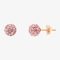 Girls Pink Crystal Cultured Freshwater Pearl 14K Gold 2-pc. Jewelry Set