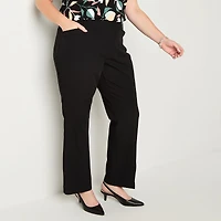 Liz Claiborne Audra Curvy Womens Straight Mid Rise Trouser