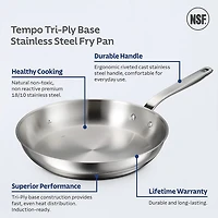 Tramontina Tempo Tri-Ply Stainless Steel 5-qt. Dutch Oven