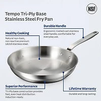Tramontina Tempo Tri-Ply Stainless Steel 7-pc. Cookware Set