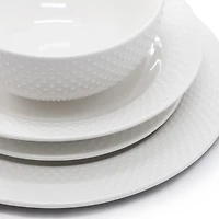 Elama Kim 16 Piece 16-pc. Porcelain Dinnerware Set