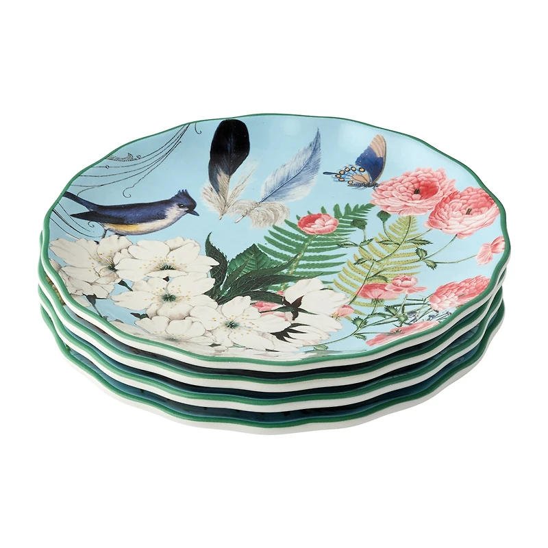 Certified International Flora 4-pc. Ceramic Salad Plate