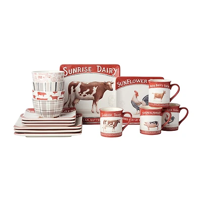 Certified International Vintage Farm 16-pc. Ceramic Dinnerware Set