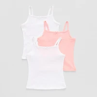 Okie Dokie Toddler Girls U Neck Sleeveless 3 Pack Camisole