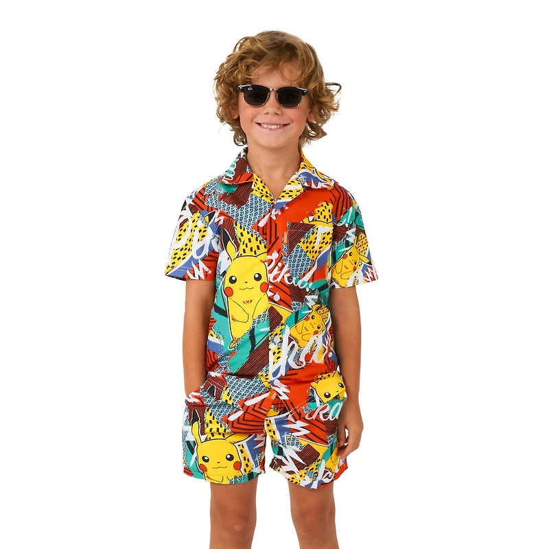 Opposuits Pikachu Little Boys Pokemon 2-pc. Short Set