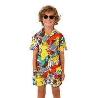 Opposuits Pikachu Little Boys Pokemon 2-pc. Short Set