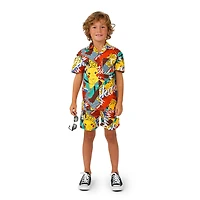 Opposuits Pikachu Little Boys Pokemon 2-pc. Short Set