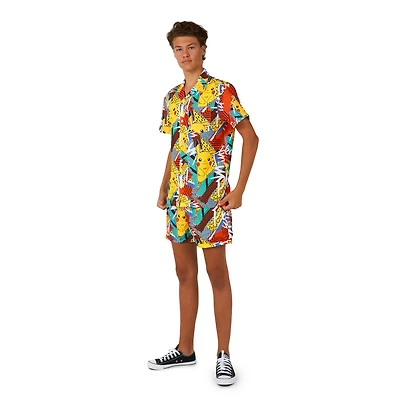 Opposuits Pikachu Big Kid Boys Pokemon 2-pc. Short Set