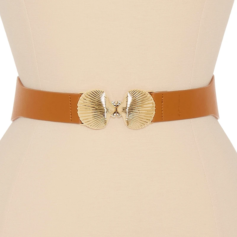 JS Jessica Simpson Skinny Elastic Stretch Waist Womens Belt