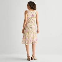 Robbie Bee Womens Floral Jacket Dress
