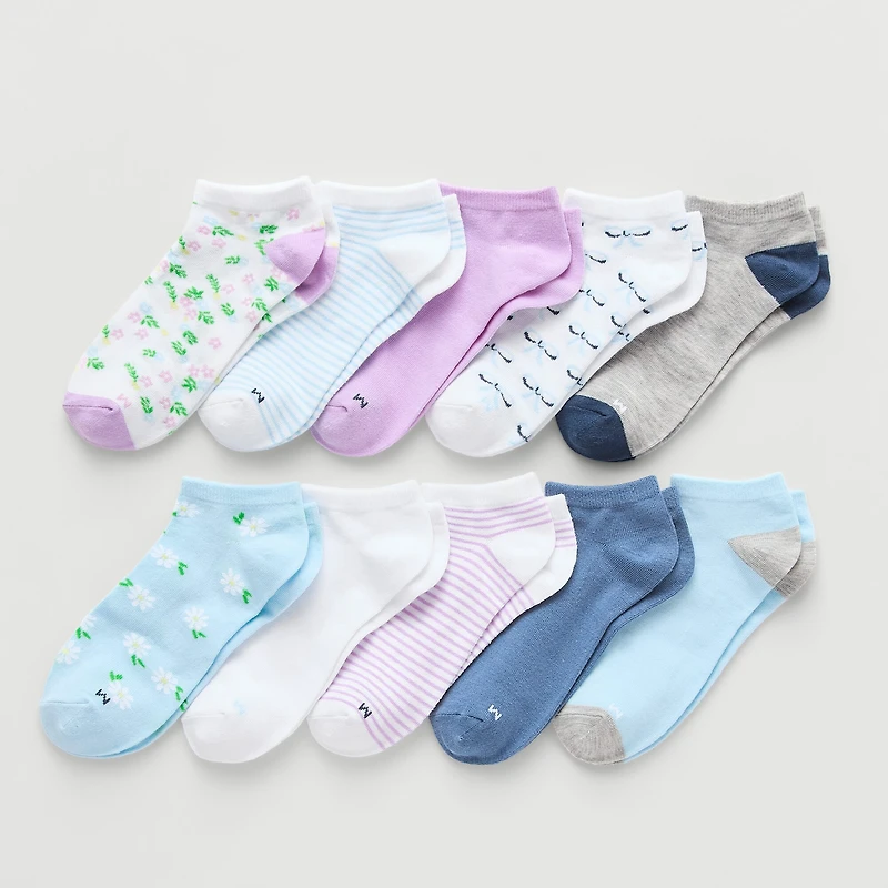 Thereabouts Little & Big Kid Girls Low Cut Socks