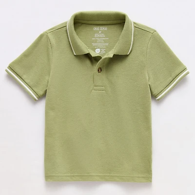 Okie Dokie Toddler & Little Boys Short Sleeve Regular Fit Polo Shirt