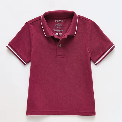 Okie Dokie Toddler & Little Boys Short Sleeve Regular Fit Polo Shirt