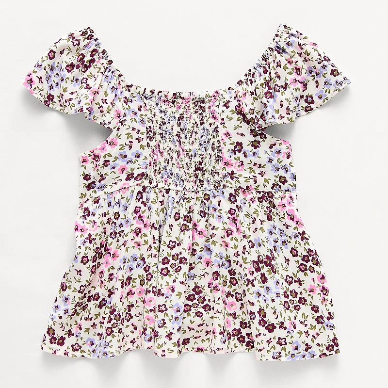 Thereabouts Little & Big Kid Girls V Neck Sleeveless Blouse