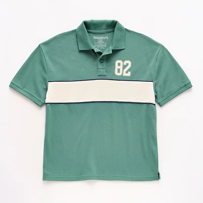 Thereabouts Little & Big Kid Boys Short Sleeve Oversized Polo Shirt