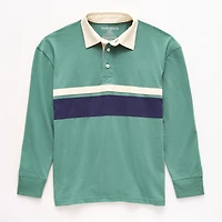 Thereabouts Little & Big Kid Boys Long Sleeve Regular Fit Spread Collar Rugby Shirt