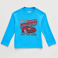 Thereabouts Little Boys Crew Neck Long Sleeve Oversized Graphic T-Shirt