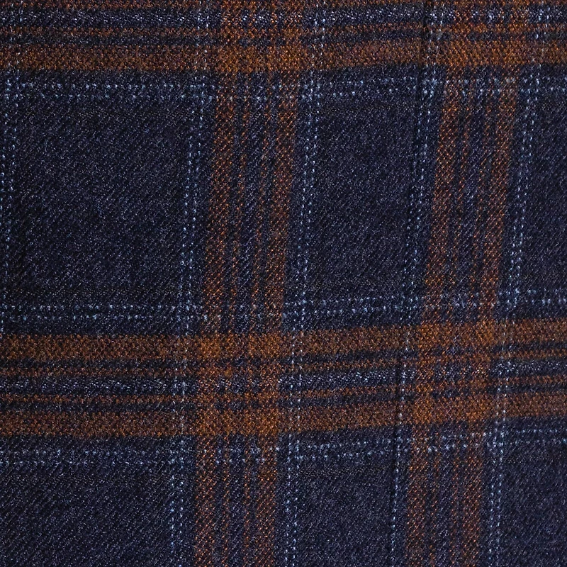 The Savile Row Co Mens Plaid Modern Fit Sport Coat