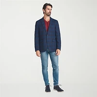 The Savile Row Co Mens Plaid Modern Fit Sport Coat