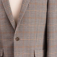 The Savile Row Co Mens Plaid Modern Fit Sport Coat