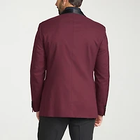 The Savile Row Co Mens Jacquard Slim Fit Sport Coat