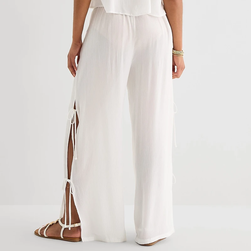 Forever 21 Womens Juniors Straight Pull-On Pant