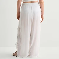 Forever 21 Womens Juniors Plus Straight Mid Rise Pull-On Pant