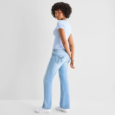 Arizona Womens Juniors Straight Leg Jean
