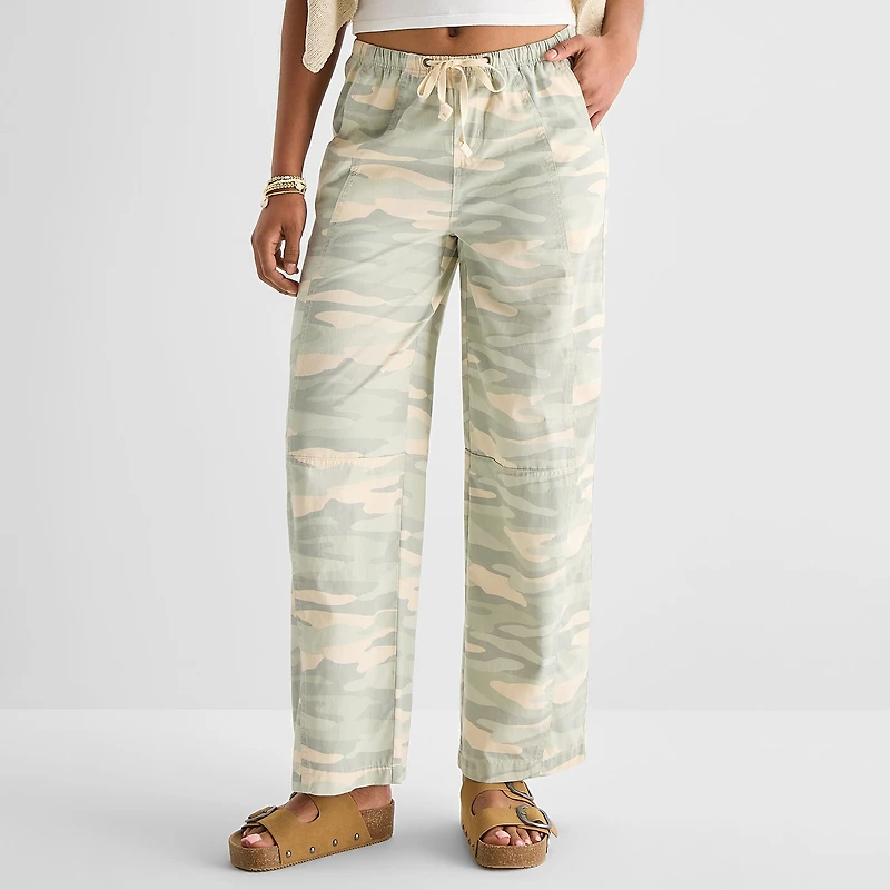 Arizona Womens Juniors Low Rise Barrel Jean