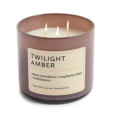 Distant Lands 14oz Twilight Amber 3-Wick Scented Jar Candle