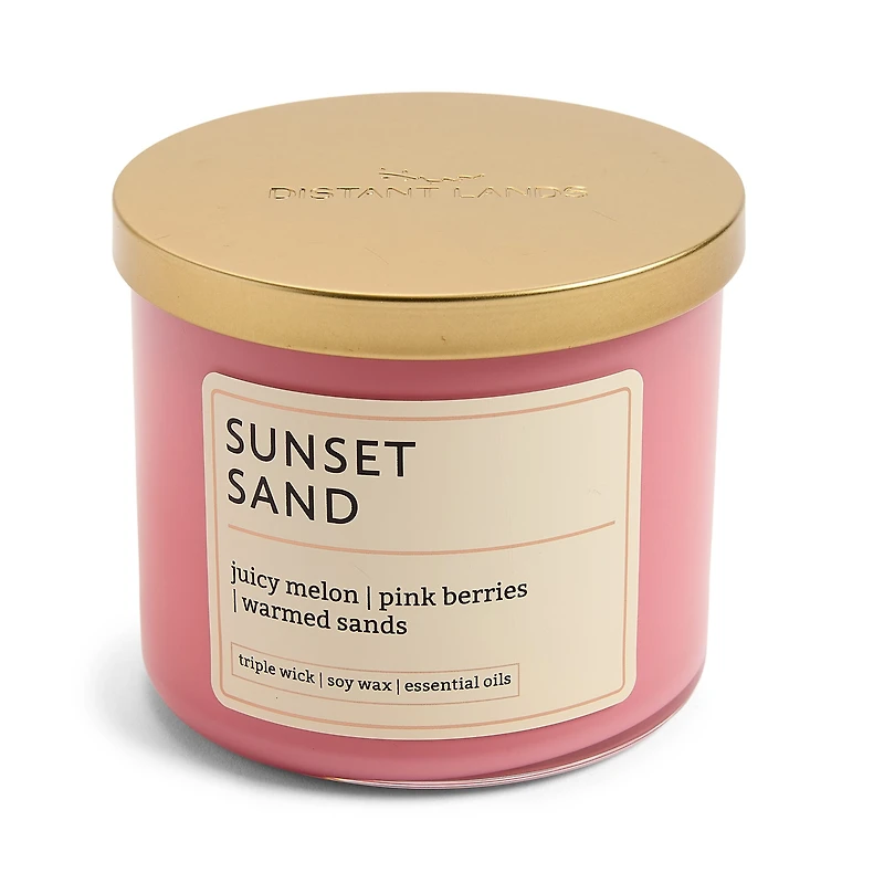 Distant Lands 14oz Sunset Sand 3-Wick Scented Jar Candle