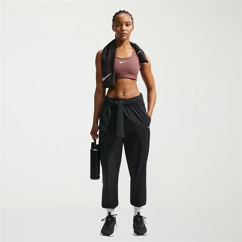 Nike Womens Cinched Mid Rise Regular Fit Active Jogger Pant