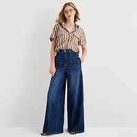a.n.a Womens Short Sleeve Blouse
