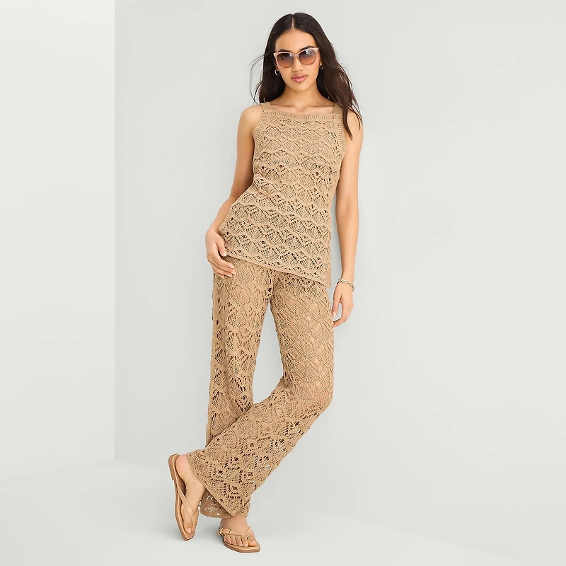 a.n.a Womens Wide Leg Pull-On Pant
