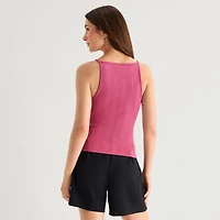 a.n.a Womens Square Neck Sleeveless Tank Top