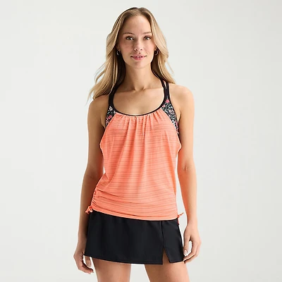 ZeroXposur Womens Floral Tankini Swimsuit Top