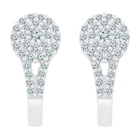 Womens / CT. T.W. Natural White Diamond 10K Gold Drop Earrings
