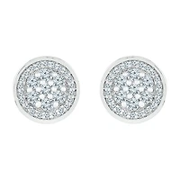 3/8 CT. T.W. Natural White Diamond 10K Gold 8.2mm Stud Earrings