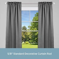 Kenney Walden Crackle Ball 5/8 Adjustable Curtain Rod