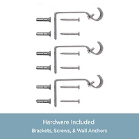 Kenney Walton Acrylic 5/8 Adjustable Curtain Rod