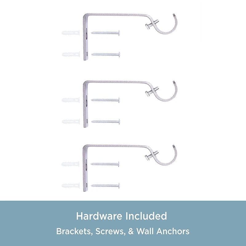 Kenney Jayden Square 3/4 Adjustable Curtain Rod