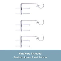 Kenney Jayden Square 3/4 Adjustable Curtain Rod