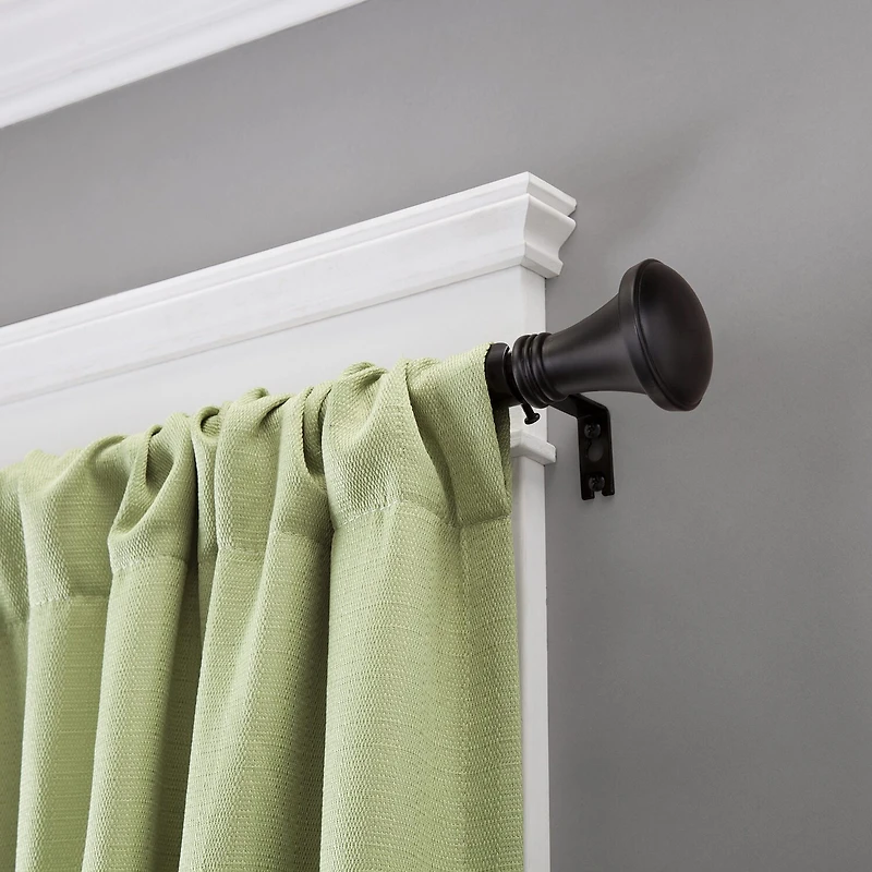 Kenney Irvington Trumpet 3/4 Adjustable Curtain Rod