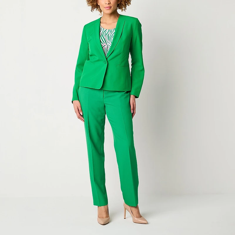 Black Label by Evan-Picone Womens Classic Fit Straight Suit Pant