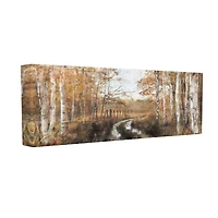 Stupell Industries Autumn Birch Tree Grove Scenery Canvas Art