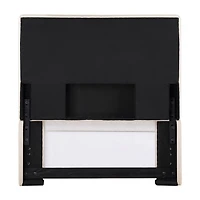 Kosmo Self-Welt Upholstered Twin Panel Headboard in Sand