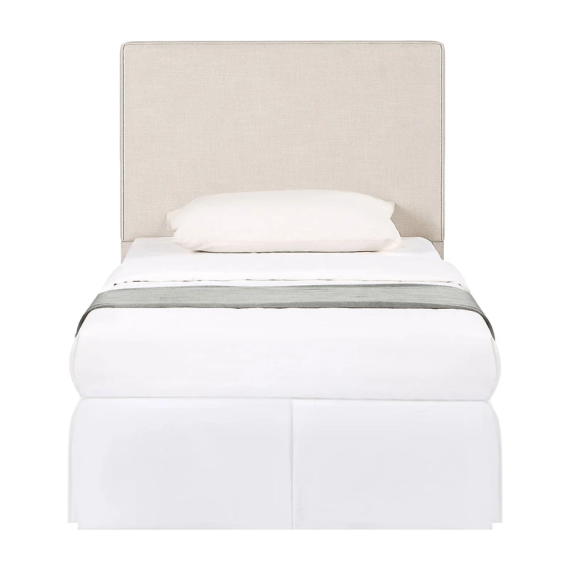 Kosmo Self-Welt Upholstered Twin Panel Headboard in Sand