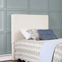 Kosmo Self-Welt Upholstered Twin Panel Headboard in Sand