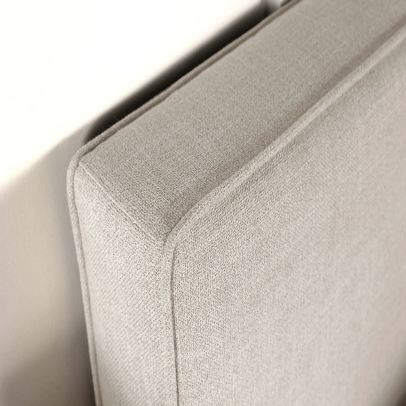 Kosmo Self-Welt Upholstered Twin Panel Headboard in Sand